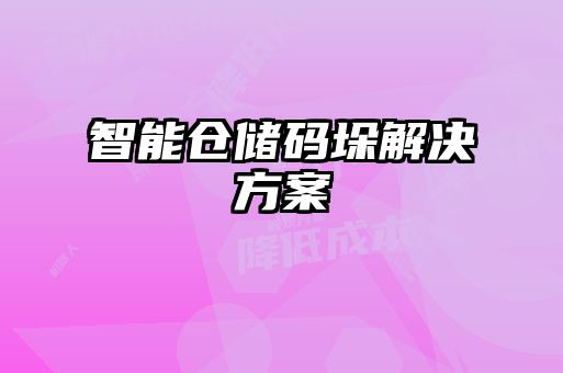 智能仓储码垛解决方案