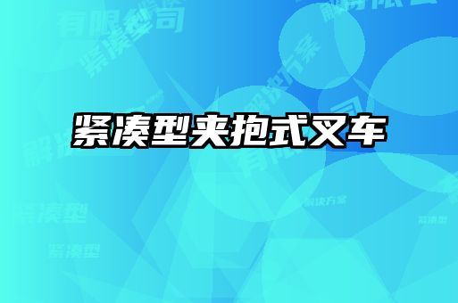 紧凑型夹抱式叉车