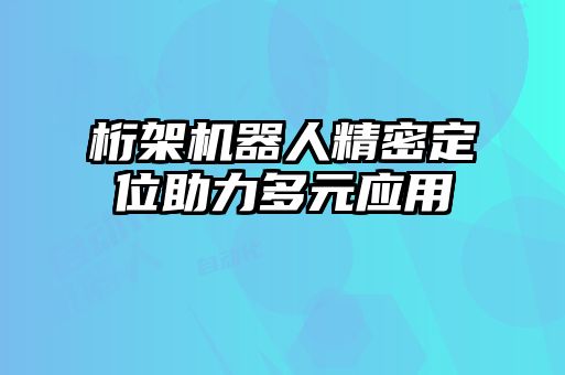 桁架机器人精密定位助力多元应用