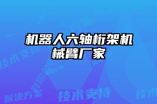 机器人六轴桁架机械臂厂家