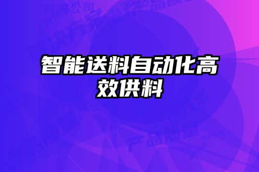 智能送料自动化高效供料
