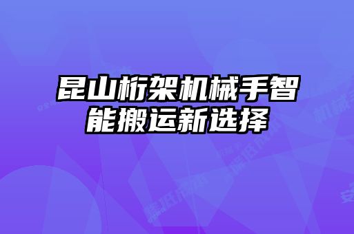 昆山桁架机械手智能搬运新选择