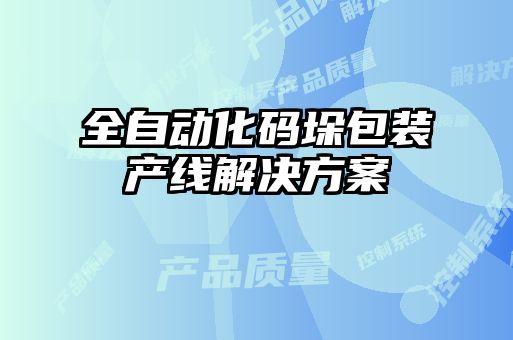 全自动化码垛包装产线解决方案