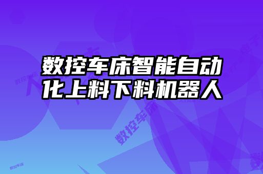 数控车床智能自动化上料下料机器人
