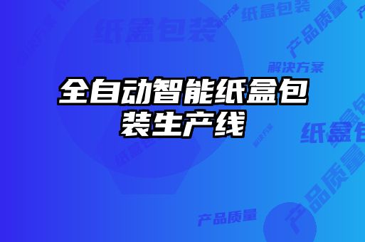 全自动智能纸盒包装生产线