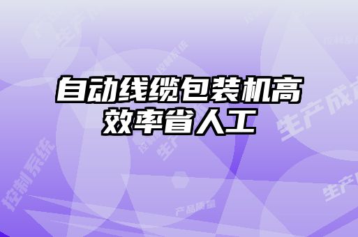 自动线缆包装机高效率省人工