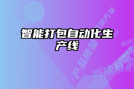智能打包自动化生产线