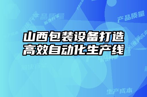 山西包装设备打造高效自动化生产线