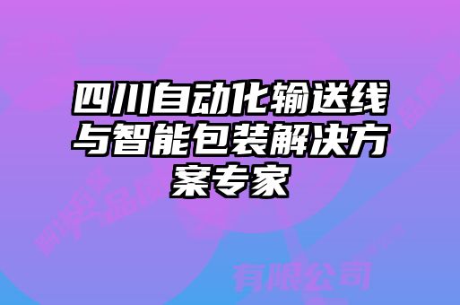 四川自动化输送线与智能包装解决方案专家