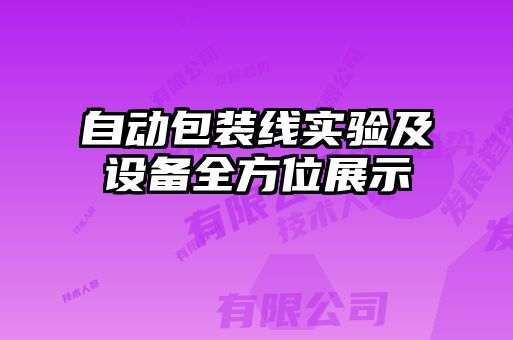 自动包装线实验及设备全方位展示