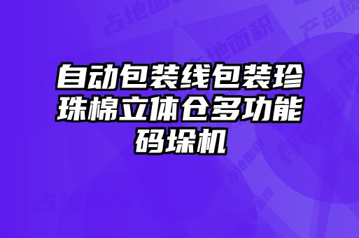 自动包装线包装珍珠棉立体仓多功能码垛机
