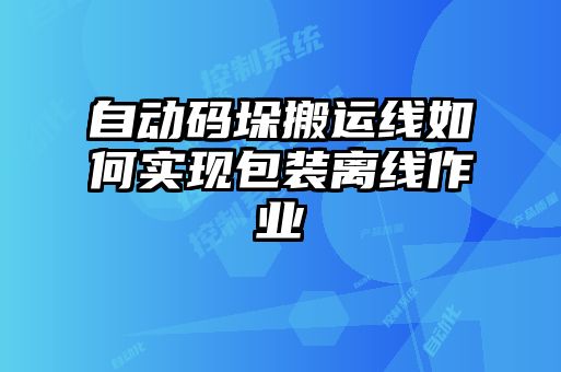 自动码垛搬运线如何实现包装离线作业