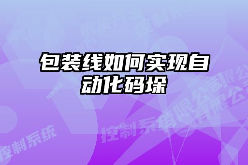 包装线如何实现自动化码垛