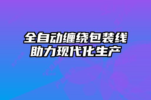 全自动缠绕包装线助力现代化生产