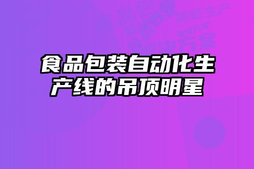食品包装自动化生产线的吊顶明星
