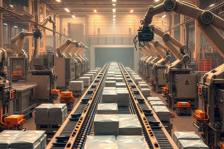 智能码垛机器人高效作业助力生产